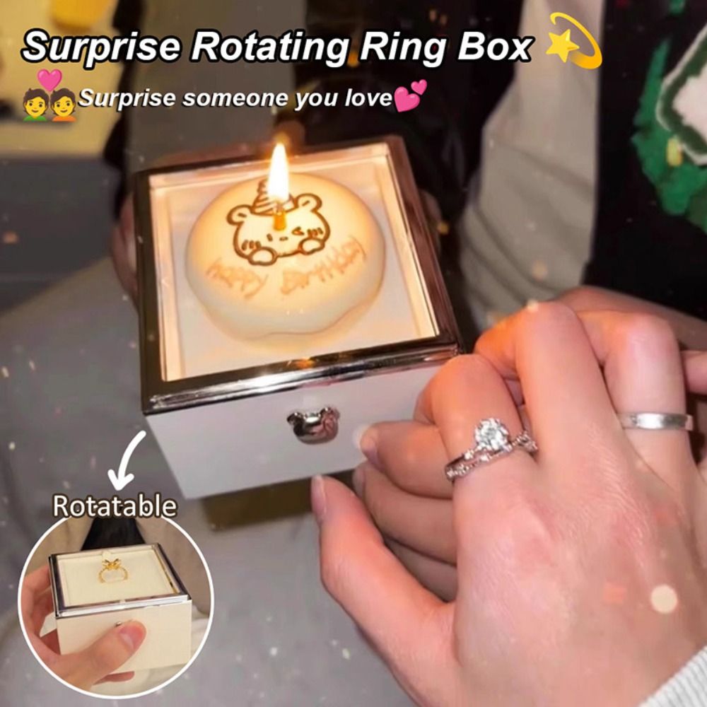Candle Surprise - Automatic Flip Bear Flip Ring Boxs