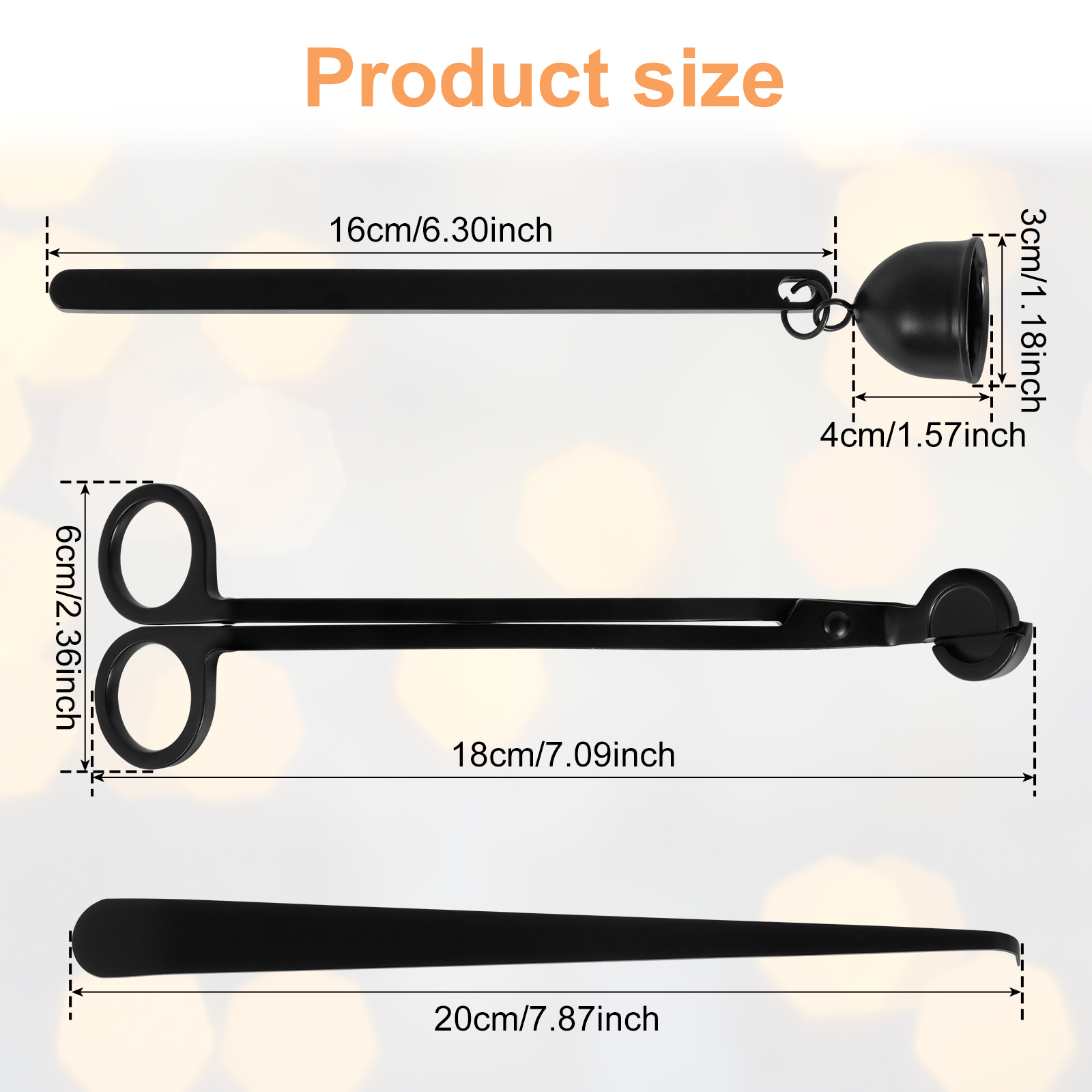 3Pcs Candle Extinguishing Tool - Wick Dipper Tool recension och pris