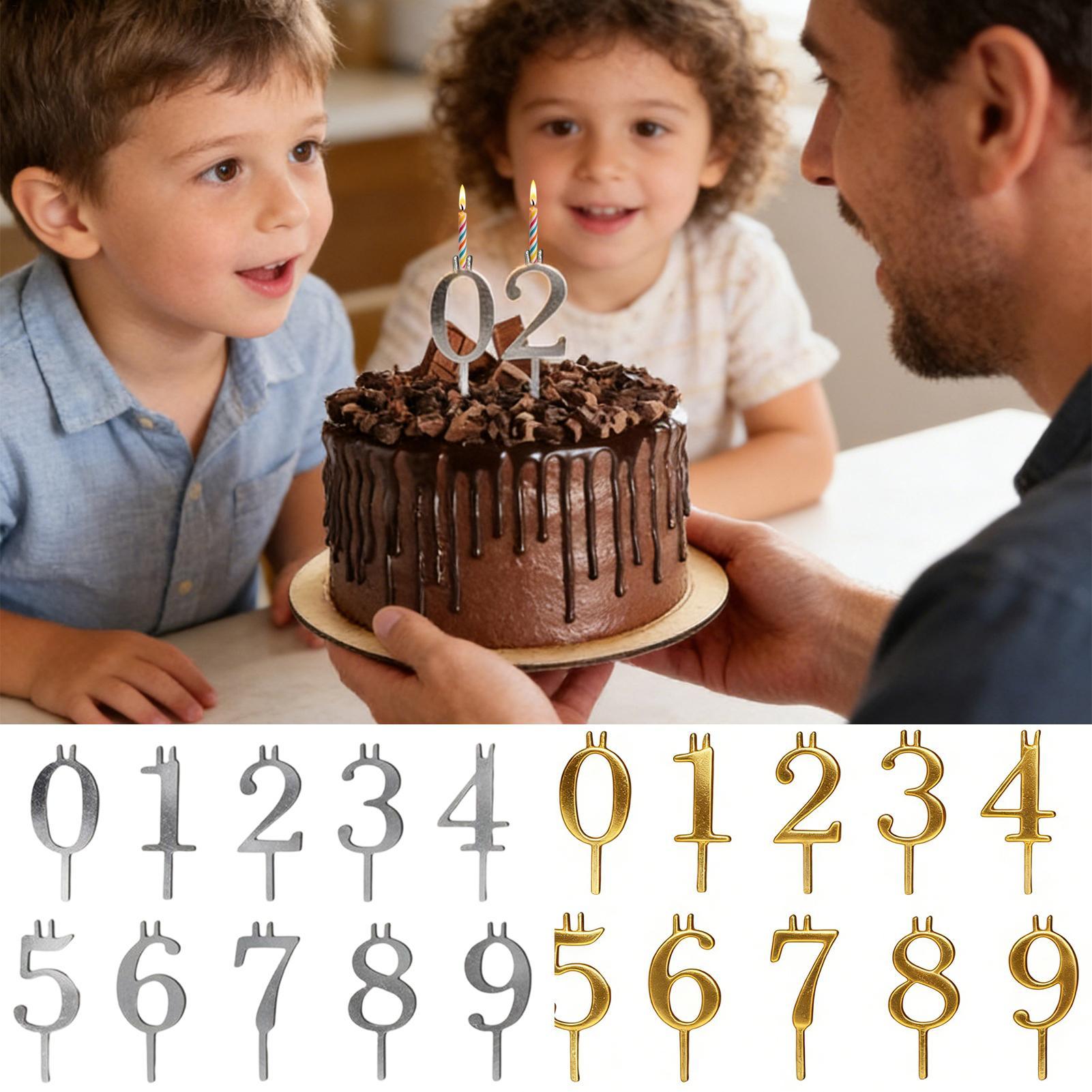 10pcs 0-9 Number Cake Toppers  - Candle Making Supplies Online recension och pris